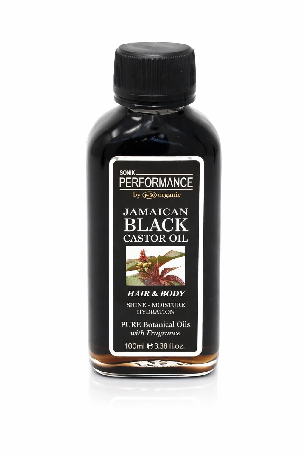 Sonik Performance Jamaican Black Castor Oil 125ml – Thick Hair Oil for Edges, Scalp & Hair – Deep Nourishing Oil for Dry, Weak & Thinning Hair