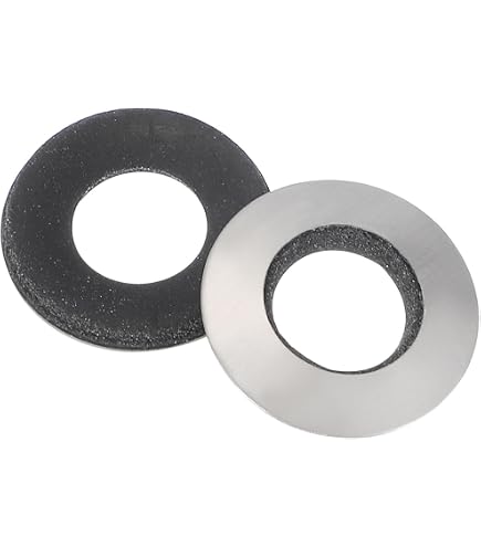 M METERXITY 50-Pack EPDM Bonded Sealing Rubber Washers – 304 Stainless Steel #12 X 1-3/16" OD, Neoprene Gasket For Bolts, Screws, Machinery, And Roofing