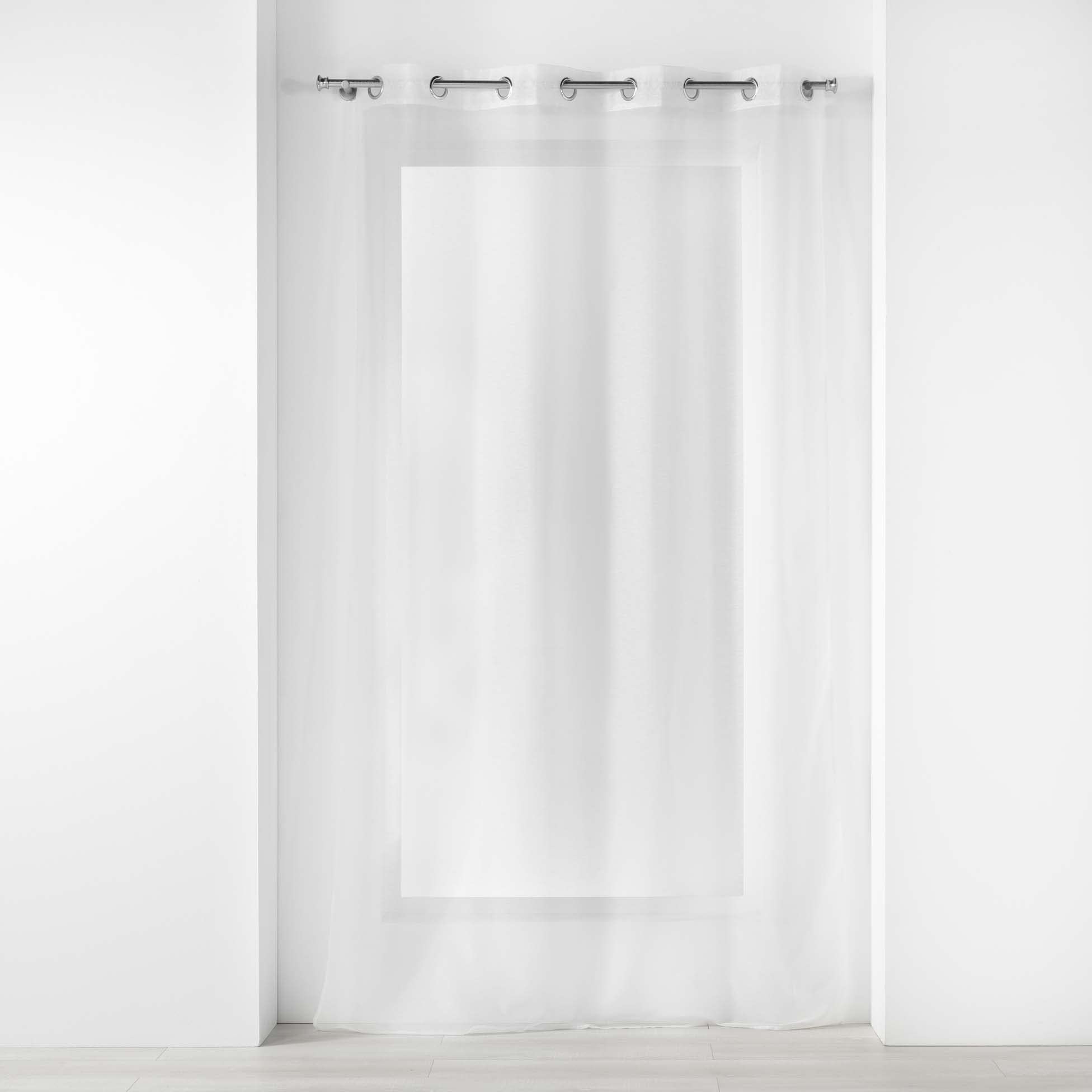 Douceur d'Intérieur, Voilizea Woven Eyelet Curtain 140 x 240 cm