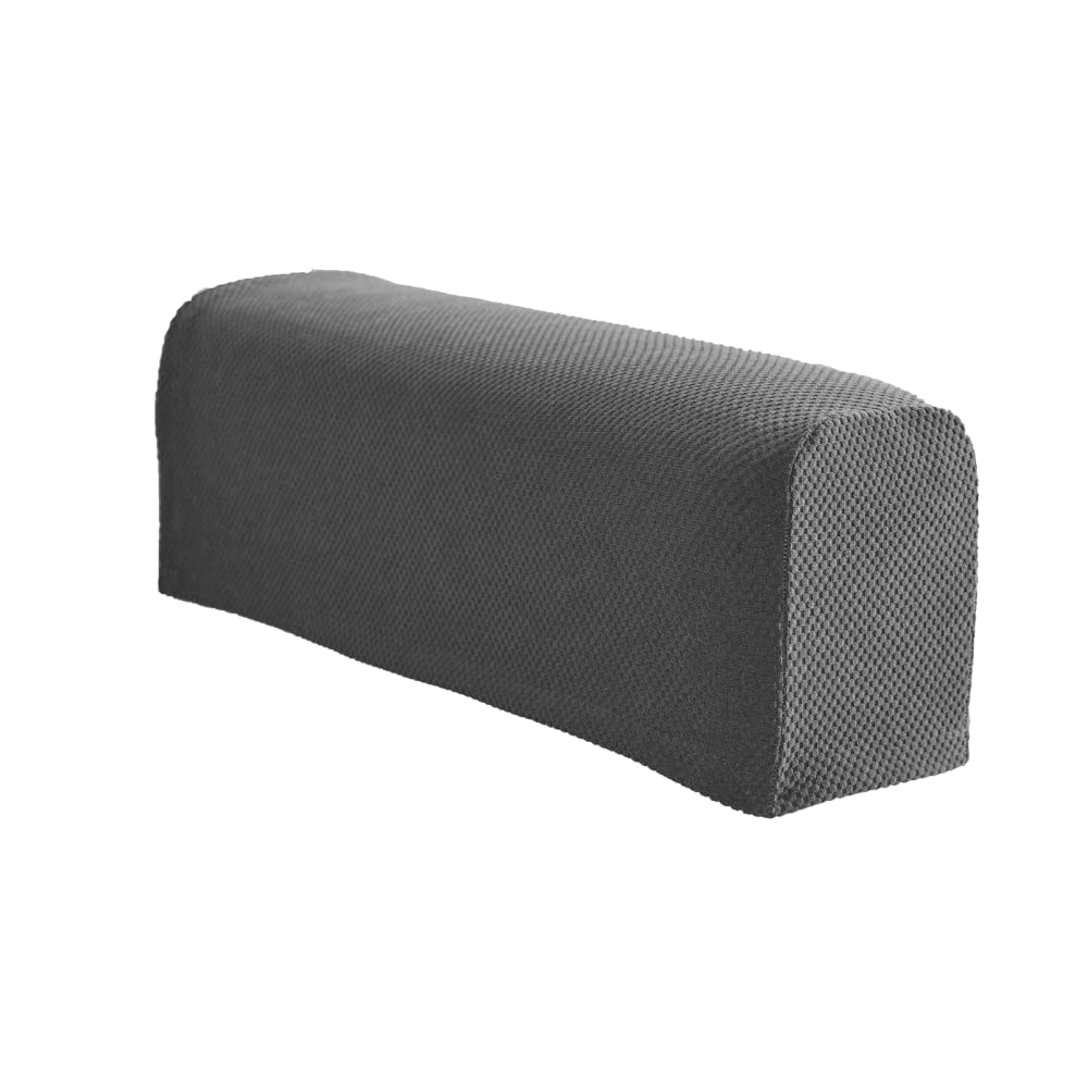 easylife lifestyle solutions Stretch Armrest Covers | Slip Easily Over Arms of Most Chairs and Sofas| Rearm your Furniture Cheaply | 61x25.5cm | Set of 2 in Grey