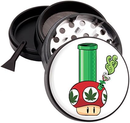 Bong Mushroom Design Micro Crusher 2.5" Grinder With FREE Scraper # MG120915-2