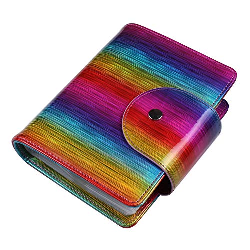 FingerAngel 20 Slots Image Stamper Plate Collection Rainbow Laser Color Nail Art Stamp Plate Stamping Plates Cases Stamp Nail Template Organzier for Large Size 9.5X14.5CM Nail Art Plate (Rainbow) โ image 1