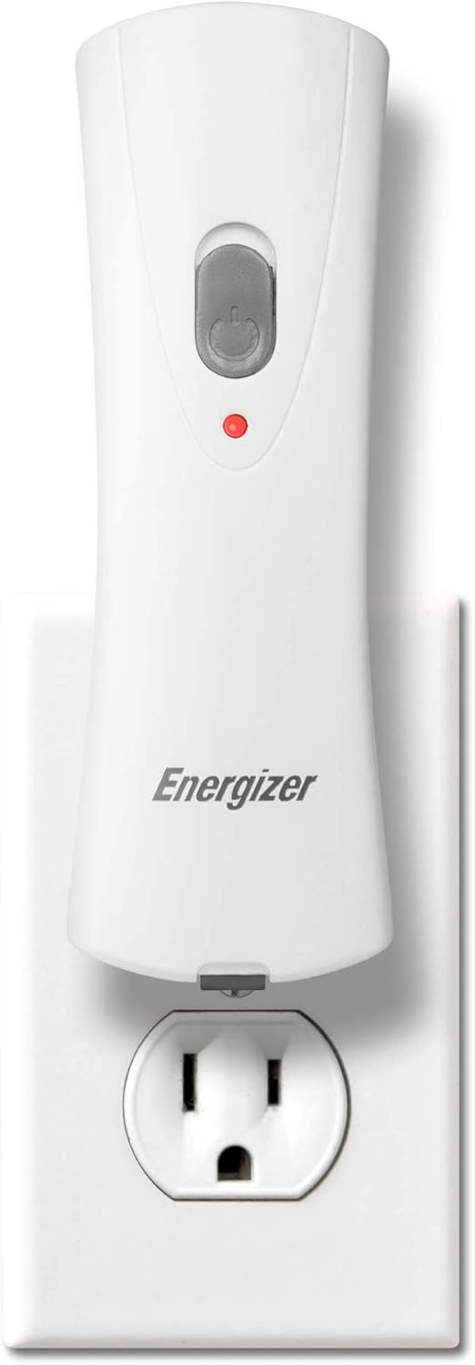 Energizer Compact Rechargeable Emergency LED Flashlight, Plug-in Power Outage Light, Portable Rechargeable Power Failure Flashlights, Great for Hurricane Supplies, Survival Kits, Emergencies : Sports & Outdoors