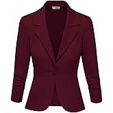 Hybrid & Company Women Super Comfy Ponte Office Blazer
