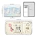 Harley Jam Travel Jewelry Organizer for Rings, Necklaces, Bracelets, Earrings, Tangle-Free, Travel Earring Organizer for Women’s Accessories, Foldable, Small Zip Bag, Holographic Iridescent Colors