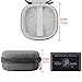 Geekria Shield Speaker Case Compatible with Bose SoundLink Micro, Replacement Travel Hard Shell Portable Speaker Protective Carrying Bag with Cable Storage, Keychain Hook (Grey)