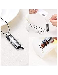 Constantlife collar de cremación de 1.18 pulgadas de acero inoxidable pulido con colgante de cremación de cubo de recuerdo de cenizas (padre)