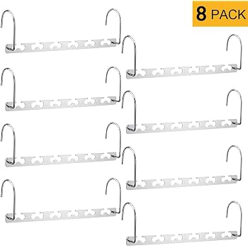 Whitmor Chrome & Foam 4-Tier Blouse Hanger - Space Saving, Non-Slip Padded Arms, Fits Standard Closet Rod - View #10