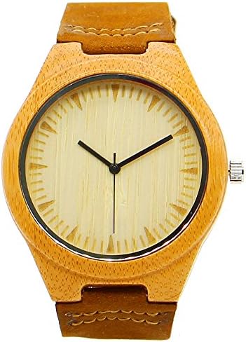 Wooden watch bamboo simulation wooden gift accessories watch mens casual quartz watch