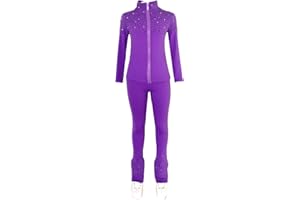 JoyCan Figure Skating Pants Jackets Sets Girls Women Comfortable Training Wear Skating Coat with Crystals