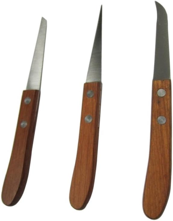 SMARTBUYER Stainless Steel Food Carving Knife, 3-4-inch (Silver) - Set of 4
