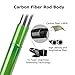 Goture//Telescopic Tenkara Fishing Rod//Ultralight Travel Fishing Rod,Portable Collapsible Bass Crappie Rod,1 Piece Carbon Fiber Inshore Stream Trout Pole 10 12 15 18 21 24 Free Tip Set(Top 3 Segment)