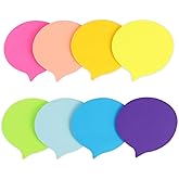 240 Sheets 8 Pads Adorable Bubble Shaped Sticky Notes 2.7 Inch Bright Colors Self-Stick Pads Multiple Colors Sticky Notes, Strong Adhesive