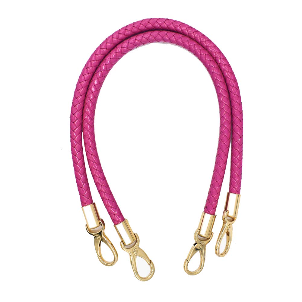 Asudaro Bag Handles, 2pcs PU Leather Chain Shoulder Strap Hand Strap for Shopping Bag, Handbag Accessories, 100 cm, Rose