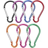 5Pcs Carabiner Clip 4" Aluminum Carabiner Clip Big Spring Snap Key Chain Hook Caribeaner for Outdoor Use Carabeaner Keychain Clip Great for Outdoors Keychains and Gear Organization,Accessory
