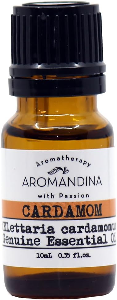 Cardamom Essential Oil -Elettaria cardamomum 0.35 fl oz - 10 mL (Ethically Farmed, Seed, Ecuador)