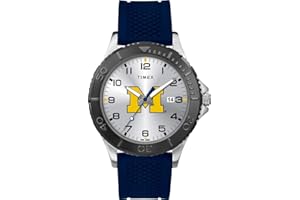Timex Tribute Men's Collegiate Gamer 42mm Watch – Michigan Wolverines with Navy Silicone Strap