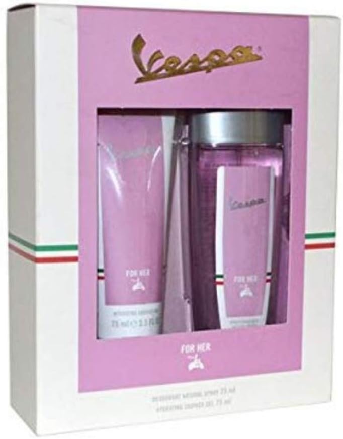 Vespa for Her Deodorant Natural Spray 75ml Hydrating Shower Gel 75ml