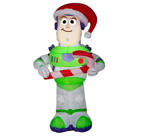 Gemmy 3 5 Airblown Buzz Lightyear W Banner Disney Halloween