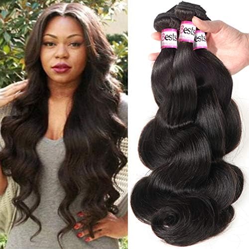 Bestsojoy 10A Grade Brazilian Body Wave Hair 4 Bundles Remy Human Hair Extension Uprocessed Brazilian Virgin Hair (22 22 24 24)