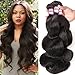Bestsojoy Hair Brazilian Virgin Human Hair Weave Body Wave 3 Bundles Unprocessed Remy Hair Extensions Natural Color 95-100g/pc 8A (18 20 22)