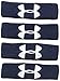 Under Armour 1” Performance Wristband 4-Pack, Midnight Navy (410)/White, One Size Fits All