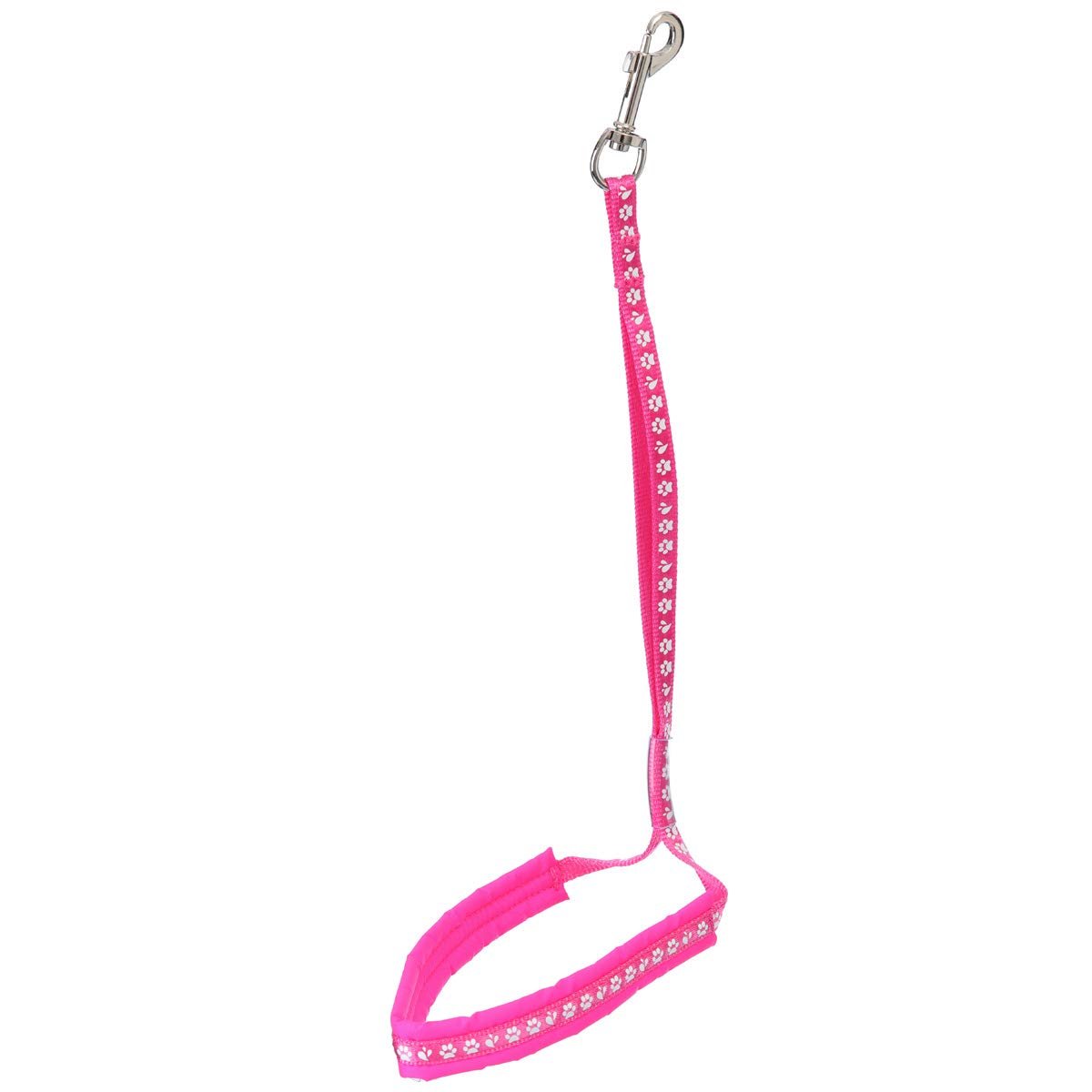 Groom Professional Allon Basic Noose With Padding Paw Print, 45 cm, Pink