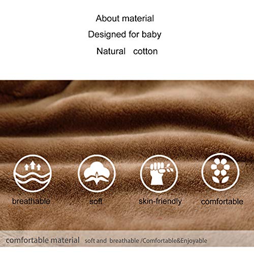 pureborn Baby Boy Fleece Vest Quilted Cotton Lined Waistcoat Brown Bear