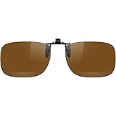 MERRY'S Polarized Clip on Sunglasses Flip Up Metal Clip Attachments for Prescription Glasses