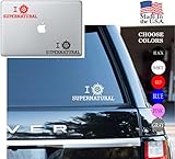 Supernatural I Love Supernatural Anti possession Series Vinyl Decal Sticker - Car Window, Laptop Skin, Wall, Mac (5.5