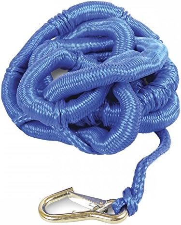 SandShark Bungee Dock and Anchor Line. Stretches to Reduce Pull on Anchor. Available in Blue or Black. (Blue)