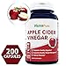 BEST Apple Cider Vinegar 1000MG 200 Capsules (NON-GMO & Gluten Free) Tasteless - All Natural Detox, Digestion, Weight Management & Powerful Cleanser - Extra 1350mg Vitamin B-6 & Lecithin