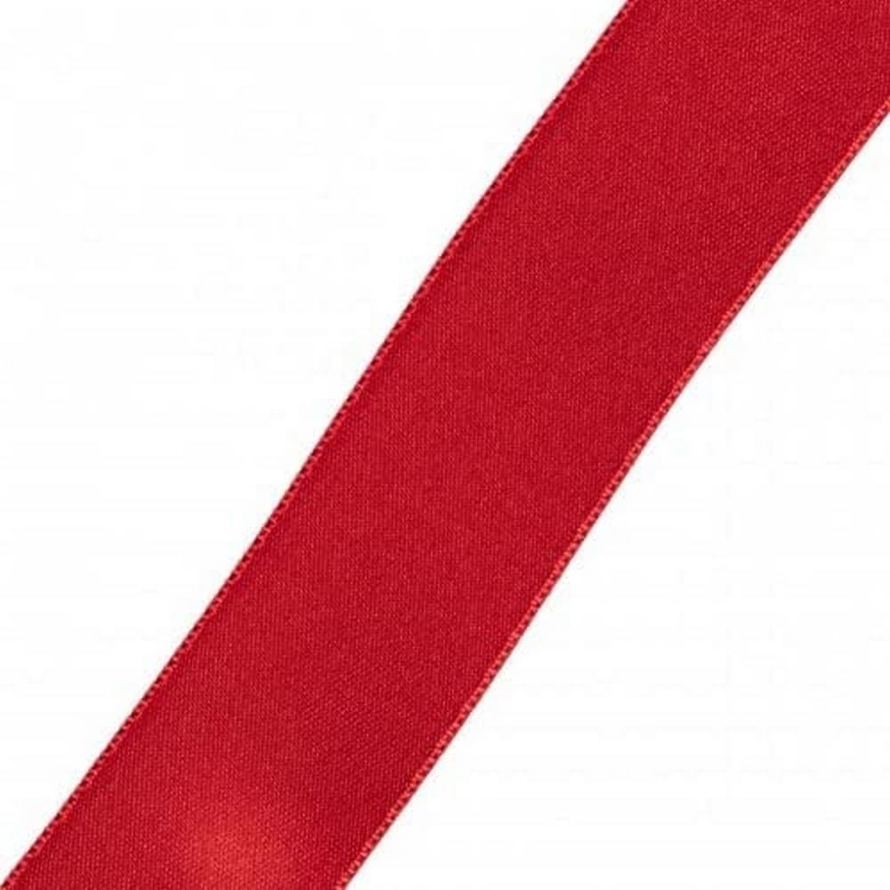 Prym Satin Ribbon 25 mm Dark Red, 100% Polyester, DarkRed