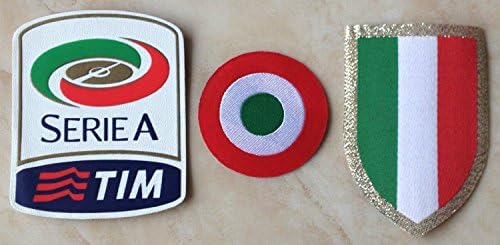 Official Juventus 2015-2016 Serie A Soccer Jersey Patches (Scudetto, Coppa Italia, Serie A) Italian League Football Badges