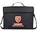 Fireproof Bag, KINBON Fireproof Waterproof Document Money File Bag Pouch (15''x11''x3'') with Non-Itchy Silicone Coated Fiberglas, Fireproof Safe Storage for Document Cash Passport Bank Card Valuables