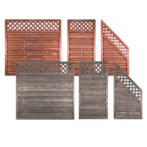 Bartek Amelia Sichtschutzzaun I Gartenzaun Komplettset - inkl. Pfosten und Pfostenträger I druckimprägniertes Fichten…