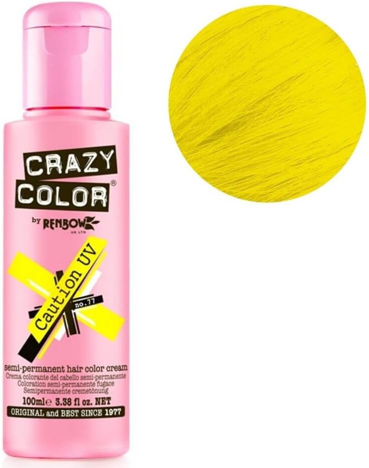 Crazy Color Caution UV Semi-Permanent Hair Dye 100 ml