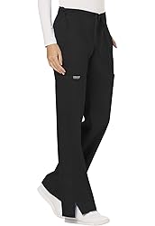Cherokee Women's Mid Rise Moderate Flare Drawstring