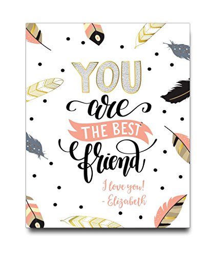 Personalized Friend Paper Art Print | Friend Birthday Gift | Friend Decor | Unique Friend Gift | Personalized Going Away | Best Friend Gift | Best Friend Gift | Graduation Gift for Friend | BFF Gift