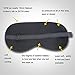 Natalie Zoe Sleep Mask and Blindfold - Pure Mulberry Silk Eye Mask - Comfortable Adjustable Strap Sleeping Blindfolds - Ultra Light Eyefold for Men and Women - Perfect for Home or Travel