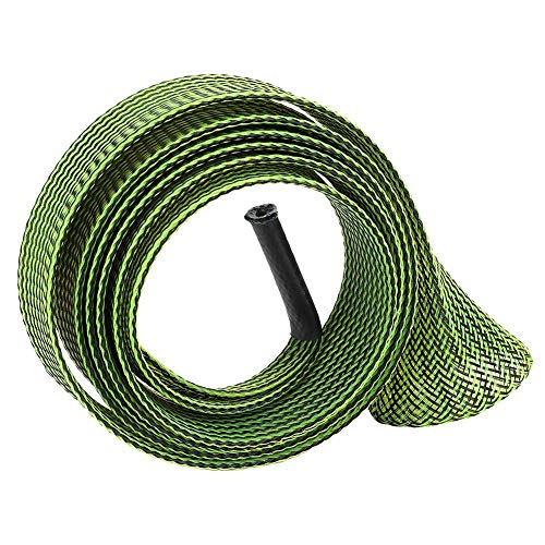 Alomejor Fishing Rod Cover Casting Fishing Rod Protector Sleeve Fishing Rod Protector Flat for Outdoor Fishing Accessory(Black Yellow)