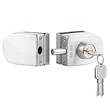 Glass Door Lock with 5 Keys Only Fit 8mm -12mm