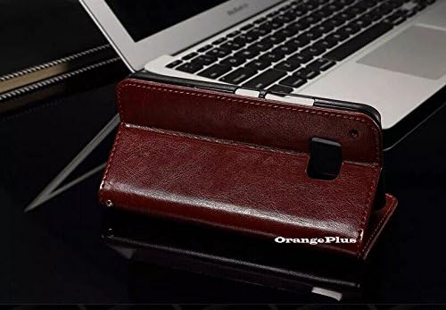 M9 Case, OrangePlus Wallect Case for HTC One M9, Premium Leather Case with Stand,ID &amp; Credit Card Pockets Flip Cover HTC One M9 Leather (Brown)