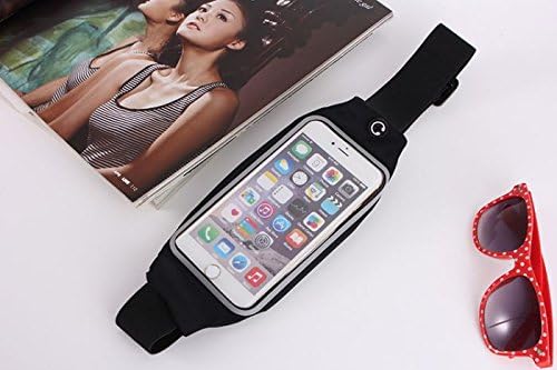 iPhone 5C Case, Mixneer Outdoor Sports Pantyhose Men And Women Running Casual Touch Screen Belt Multi-functional Waterproof Pockets for Apple iPhone 5C - Black