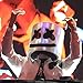 DJ LED Mask - Music Festival Party Light Up Mask Cosplay Costume - Carnaval Halloween Disco Headgear Prop Latex Full Head Hat - Carnival DJ Helmet White