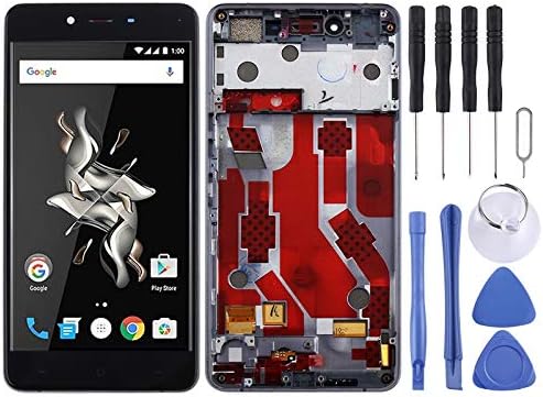 SPAREPARTS Schermo LCD OnePlus Renyl LCD Screen and Digitizer Full Assembly with Frame for OnePlus X E1003 (Black) (Color : Black)