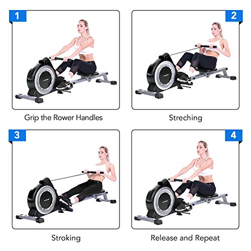 MaxKare-Magnetic-Rowing-Machine-Folding-Exercise-Rower-16-Level-Tension-Resistance-Precise-Display-Panel-with-Storage-Box-Quite-for-Home-Use