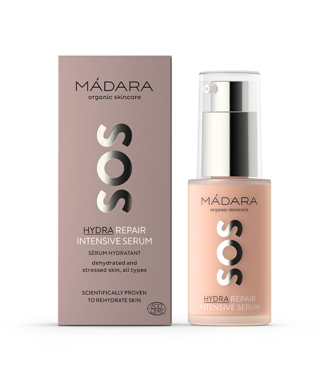 MADARA Organic Skin Care SOS HYDRA Repair Intensive Serum – 30ml | Deep Hydration for Stressed & Dry Skin — image 1