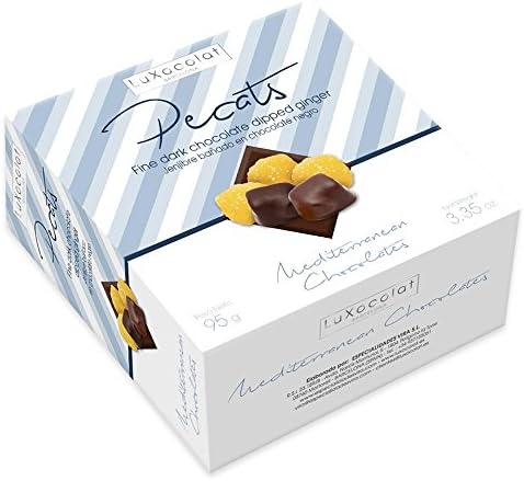 Candied Ginger Dipped in Dark Chocolate