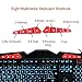FARSIC Adjustable LED Backlight Wired Mechanical Gaming Keyboard, Full Keys Anti-Ghosting - Black